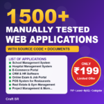 1500+ Manually Tested Web Application Bundle